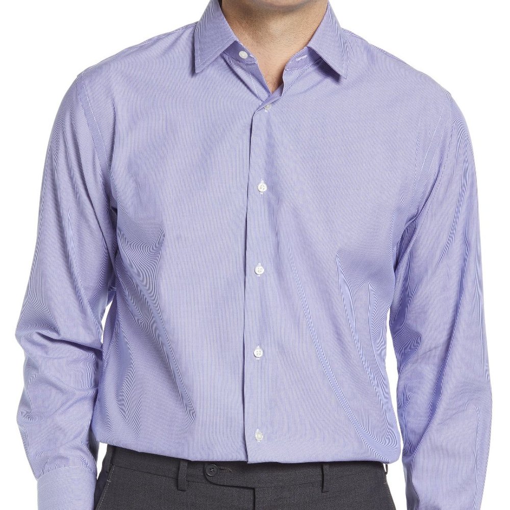 3 Nordstrom trim Fit 100% Cotton Dress Shirts